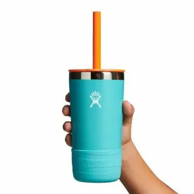 BÌNH NƯỚC GIỮ NHIỆT DÀNH CHO TRẺ HYDRO FLASK KIDS TUMBLER WITH STRAW AND BOOT ANEMONE 12 OZ – KT12PS
