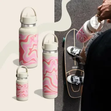 Bình giữ nhiệt Hydro Flask (Limited Edition) 6.7 OZ Wide Flex Cap Callie Pink – LE-TNY200INT