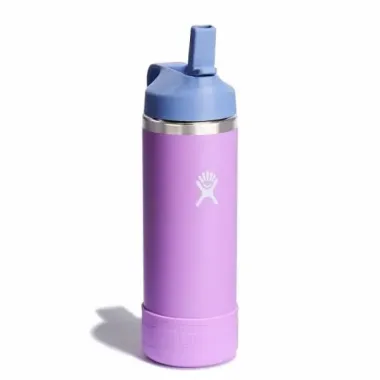 BÌNH NƯỚC GIỮ NHIỆT DÀNH CHO TRẺ HYDRO FLASK KIDS 18 OZ WIDE MOUTH STRAW CAP AND BOOT 532 ml – W18CSWBB