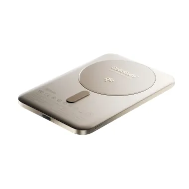 Sạc dự phòng THỂ RẮN mỏng nhất thế giới BMX (USA) SolidSafe™ Air Titanium 5K Qi2 Wireless Magnetic (Chứng chỉ CCC) – B3-05
