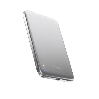 Sạc dự phòng THỂ RẮN mỏng nhất thế giới BMX (USA) SolidSafe™ Air Titanium 5K Qi2 Wireless Magnetic (Chứng chỉ CCC) – B3-05