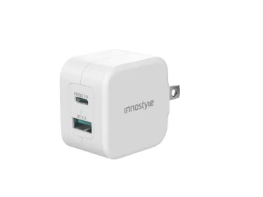 SẠC NHANH IPHONE|SMARTPHONE 20W INNOSTYLE MINIGO PRO III DUAL PD/QC3.0 – IC20-2PDWHI