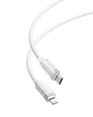 Cáp Innostyle USB-C to Lightning CryStalShine 1.5 Mét white
