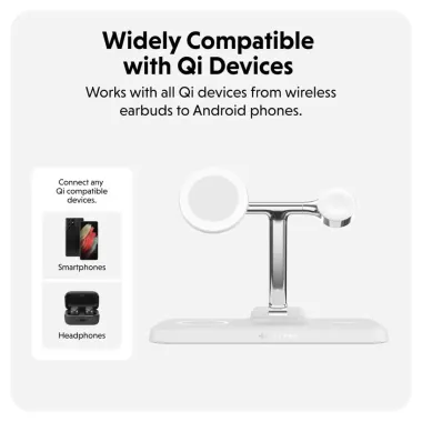 BỘ SẠC KHÔNG DÂY HYPERJUICE NEXT Qi2 MAGNETIC CHARGING STAND 4-IN-1 PORTABLE & TRAVEL ( ĐI KÈM ADAPTER SẠC 45W) – HJ3004WHGL