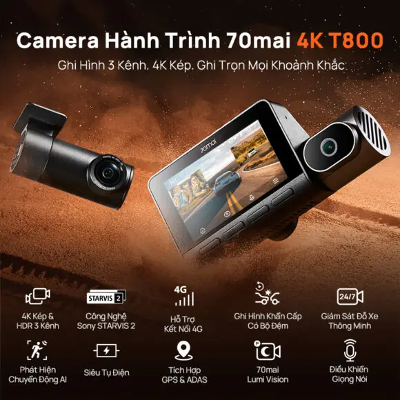 Camera Hành Trình 70mai T800